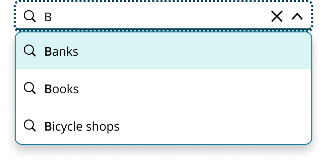 Example of typing query with no history